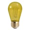 Bulbrite 11-Watt S14 Transparent Yellow Dimmable Incandescent Light Bulb, 25PK 861312 - alternate 1
